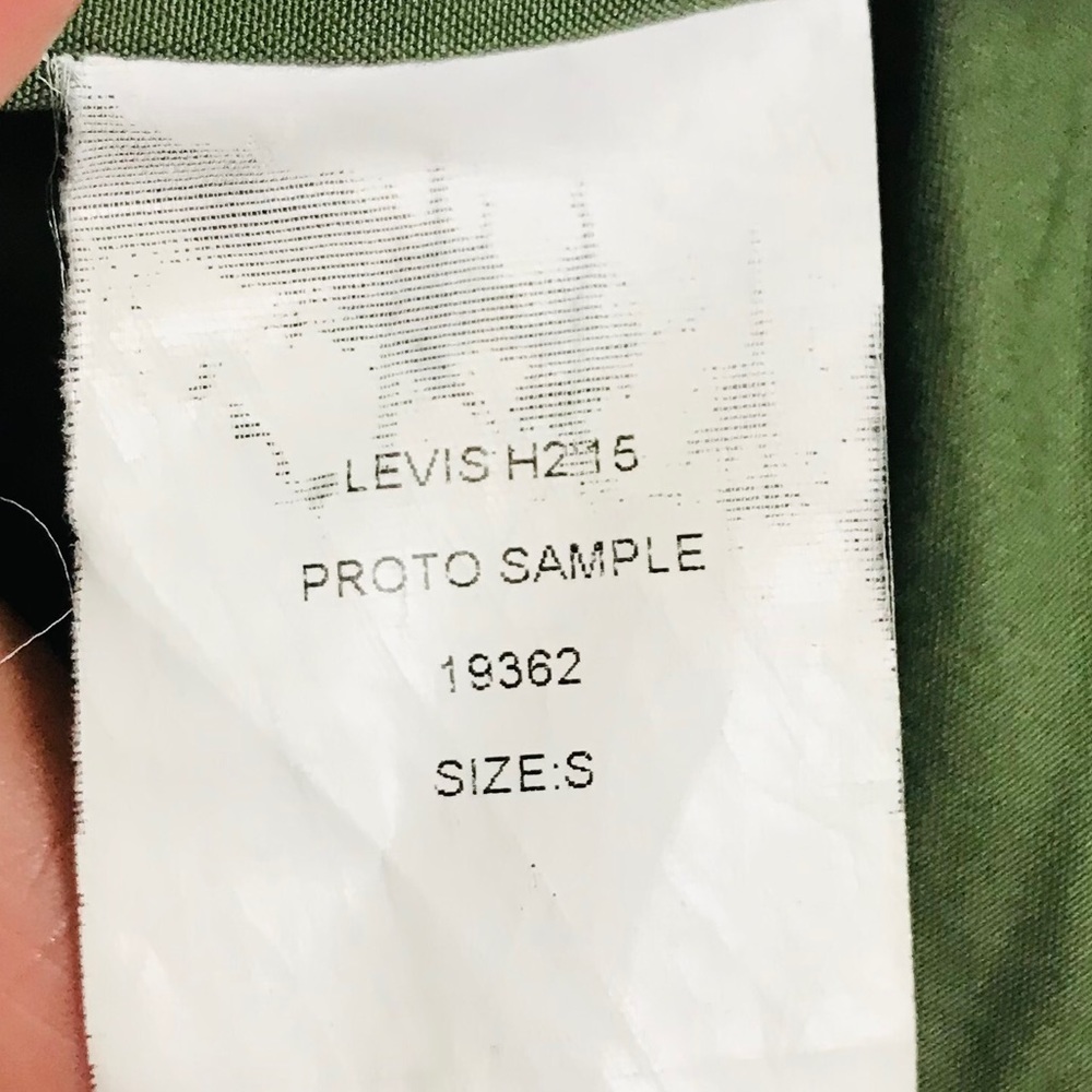 Levi's Sample Green Oversized Open Coat - image 6